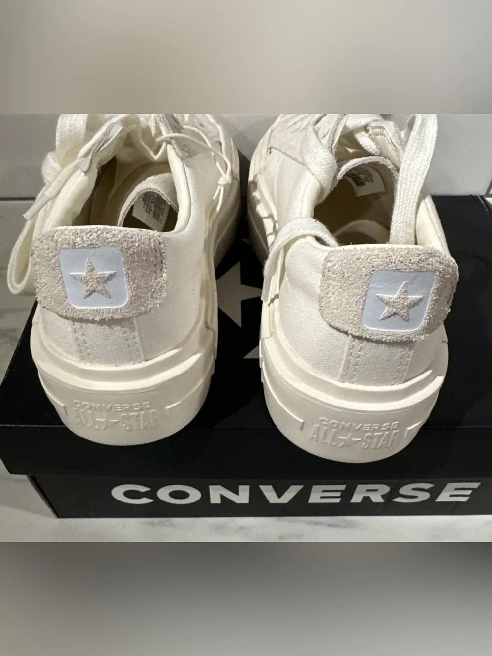 Converse All Star Cruise OX Size: M8 W9.5 Canvas Platform Cream A08788C
